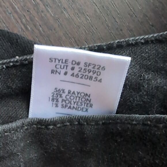 JUSTBLACK VELVET TRIMMED ankle JEANS Sz 27 - Picture 8 of 10